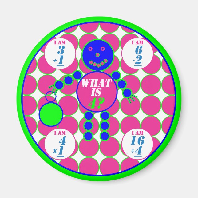 Imán La Geometría-Magnet-Circle-Age 4 (Frente)