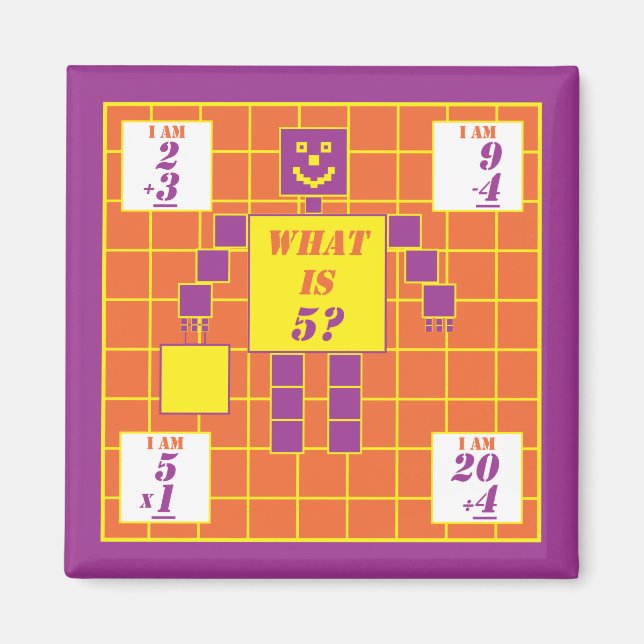 Imán La Geometría-Magnet-Square-Age 5 (Frente)