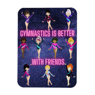 Imán La gimnasia es mejor con amigos