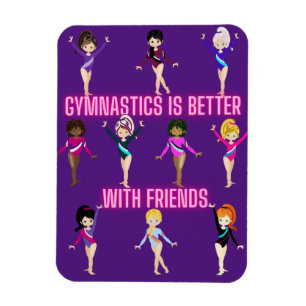 Imán La gimnasia es mejor con los amigos