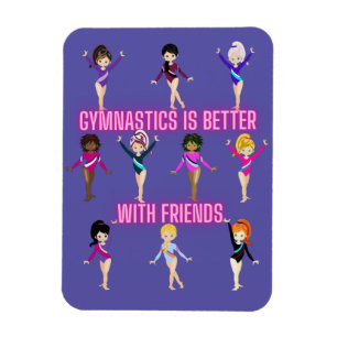 Imán La gimnasia es mejor con los amigos
