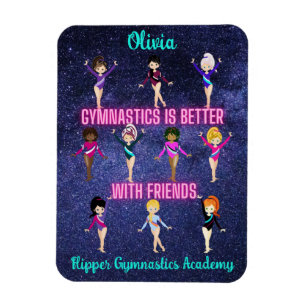 Imán La Gimnasia Es Mejor Con Los Amigos Personalizados