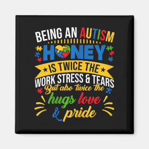 Imán La graciosa Camisa De Conciencia Del Autismo Como
