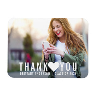 Imán La graduación moderna le agradece corazón