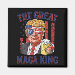 Imán La gran diversión del rey de Maga Trump la cerveza