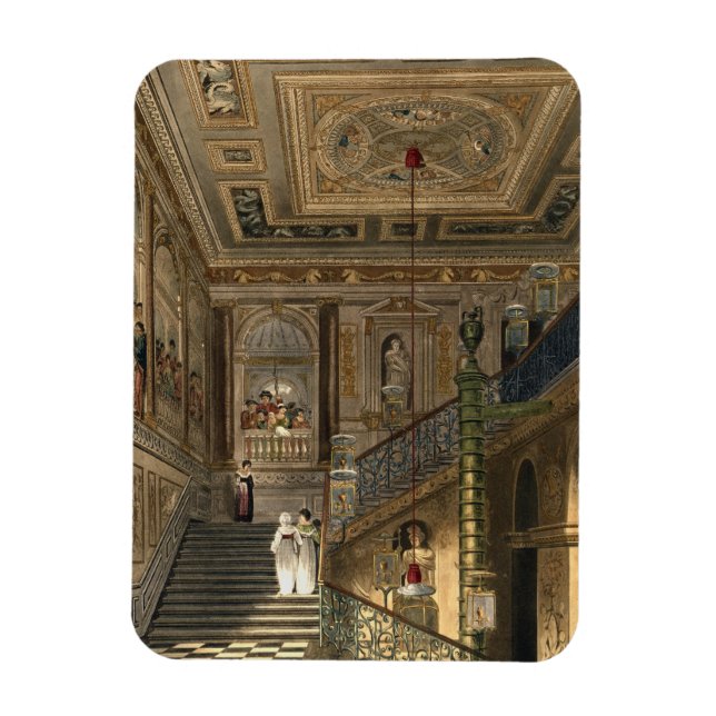 Imán La gran escalera del Kensington Palace desde Pyne (Vertical)