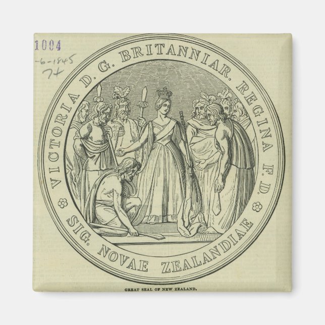 Imán La gran foca de Nueva Zelanda (Frente)