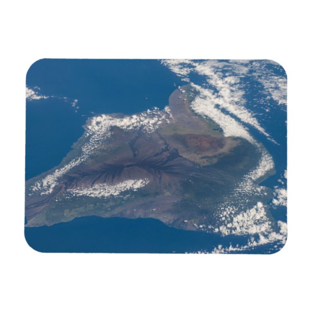 Imán La Gran Isla De Hawaii Y Sus Montañas (Horizontal)