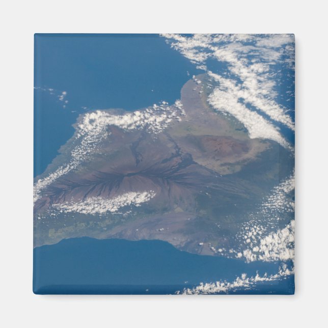 Imán La Gran Isla De Hawaii Y Sus Montañas (Frente)