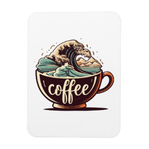 Imán La Gran Ola De Café