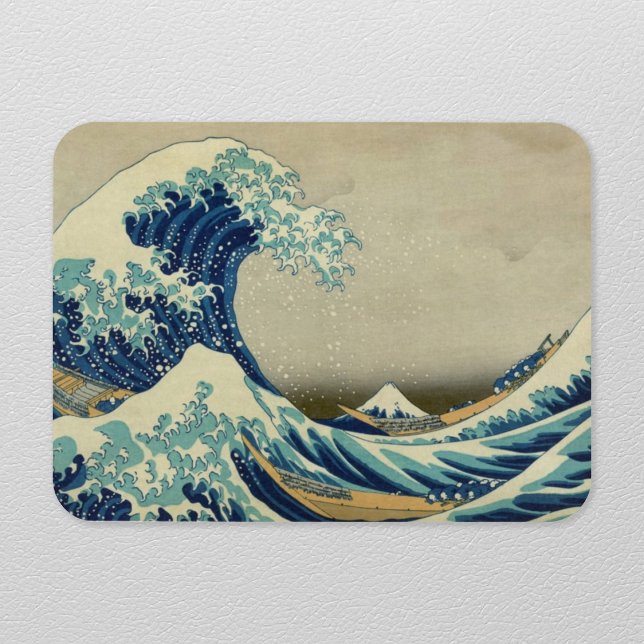 Imán La gran ola de Kanagawa (The Great Wave Flex Magnet- Refrigerator View)
