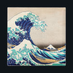Imán La gran ola del arte japonés vintage de Kanagawa<br><div class="desc">La gran ola del vintage magnate del arte japonés de Kanagawa</div>