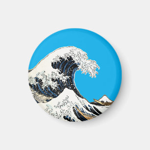 Imán La Gran Ola Frente a Kanagawa Hokusai, arte japoné