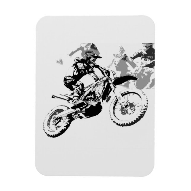 Imán La Gran Raza - Motocross Racers (Vertical)