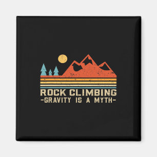 Imán La Gravedad Es Un Mito Rock Climbing Retro