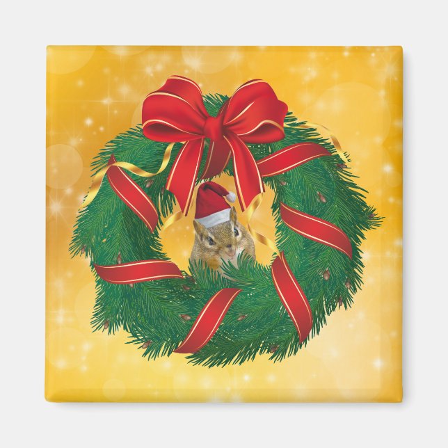 Imán La guerra de los Navidades de Chipmunk (Frente)