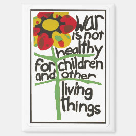 Imán La guerra no es saludable,