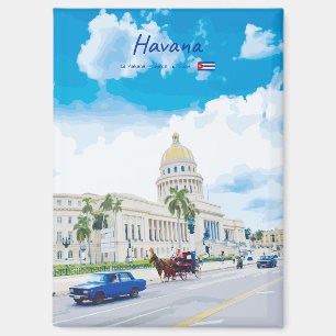 Imán La Habana, Cuba - Clásico Alma Vintage