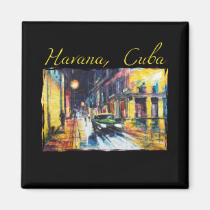 Imán La Habana Cuba - Escena nocturna Habana Vieja