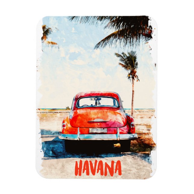 Imán La Habana Rusa Cuba Vintage (Vertical)