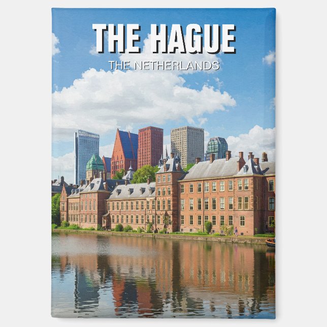 Imán La Haya Viajes Países Bajos (Anverso)