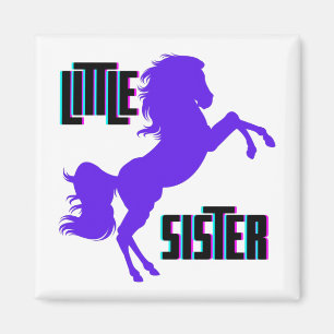 Imán La hermana pequeña Pony Púrpura