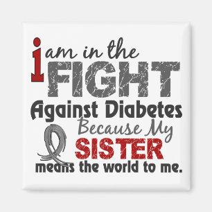 Imán La hermana significa el mundo a mí diabetes