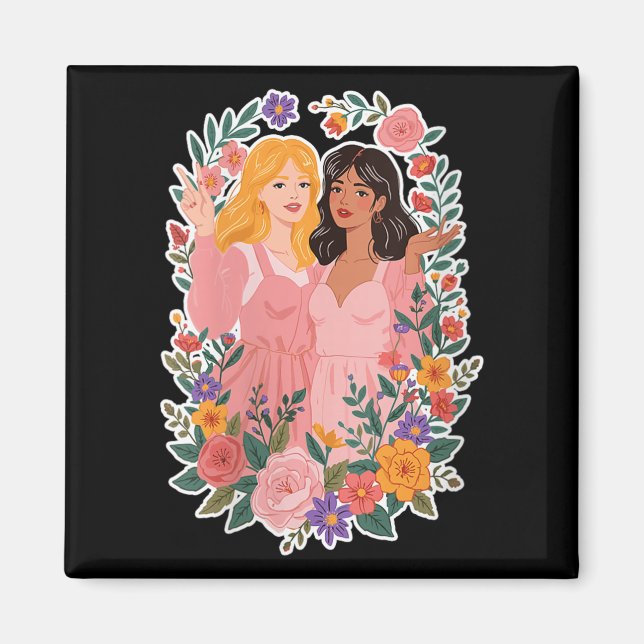 Imán La hermandad de las mujeres Chicas: la amistad ent (Frente)