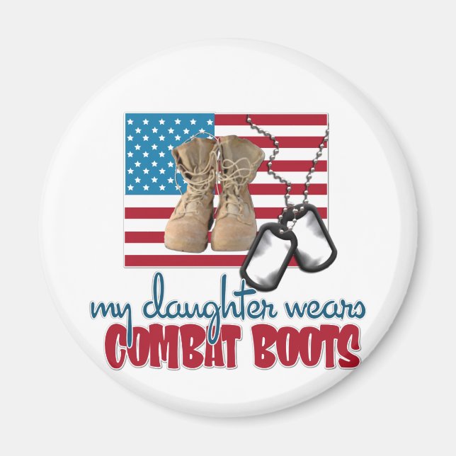 Imán La hija lleva botas de combate (Frente)
