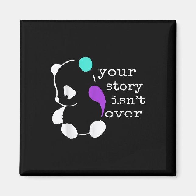 Imán La historia no terminó - El regalo de semicolón Pr (Frente)