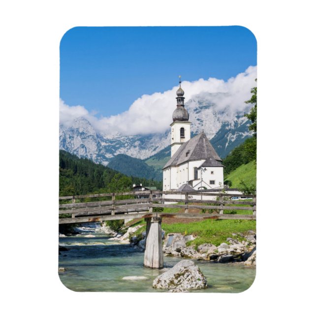Imán La iglesia parroquial de Ramsau en Baviera, Aleman (Vertical)