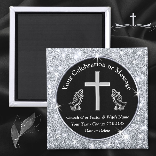 Imán La iglesia personalizada da regalos para cualquier (Cheap, Church Souvenirs. Cheap Father's Day Gifts Bulk. Christian party favors. )