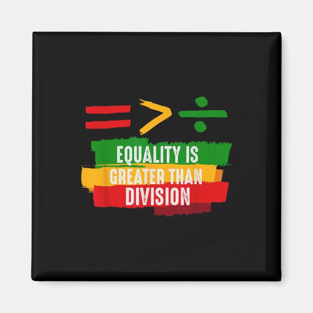 Imán La Igualdad Decimoctava Es Mayor Que La División A (Frente)