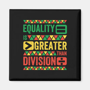 Imán La igualdad es mayor que la división de matemática