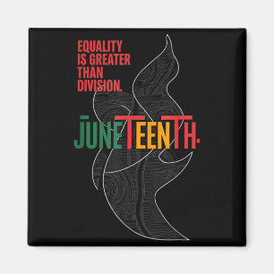 Imán La igualdad es mayor que la división juneteenth ma