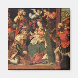 Imán La imagen de la adoración de unos de los reyes