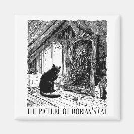 Imán La imagen del gato de Dorian