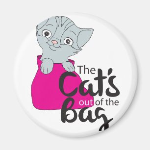 Imán La imagen del Personalizado Kitten fuera de la bol