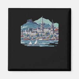 Imán La impresionante isla de skye en 3d de Escocia