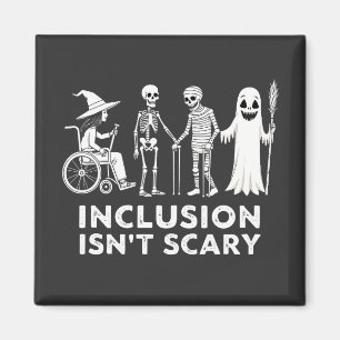Imán La inclusión no asusta a Spooky Skeleton Teacher