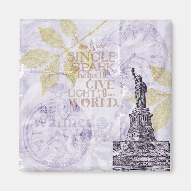 Imán La inspirada libertad de Nueva York (Frente)