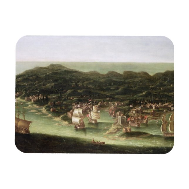 Imán La isla de Barbados, c.1694 (petróleo en lienzo) (Horizontal)