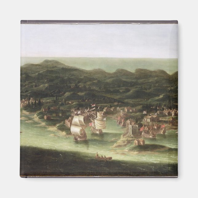 Imán La isla de Barbados, c.1694 (petróleo en lienzo) (Frente)