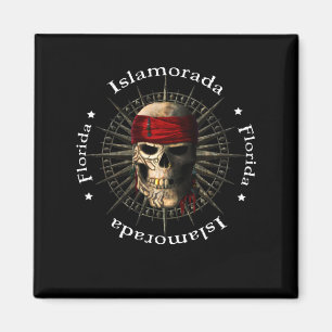 Imán La islamorada Florida Claves del Cráneo Pirata