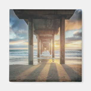 Imán La Jolla, Pier De Scripps Al Atardecer   San Diego