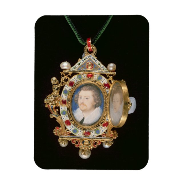 Imán La Joya Gresley, con retratos en miniatura de Sir (Vertical)