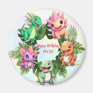 Imán La jungla de los dinosaurios de la escuela niño de