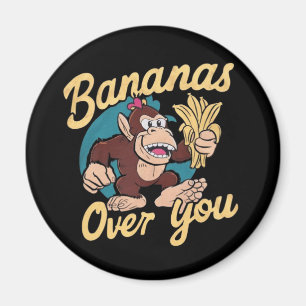 Imán La Kong del burro, el banano sobre ti