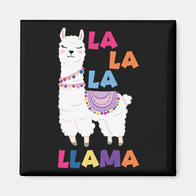 Imán La La La Llama - Canto gracioso Llama (Frente)