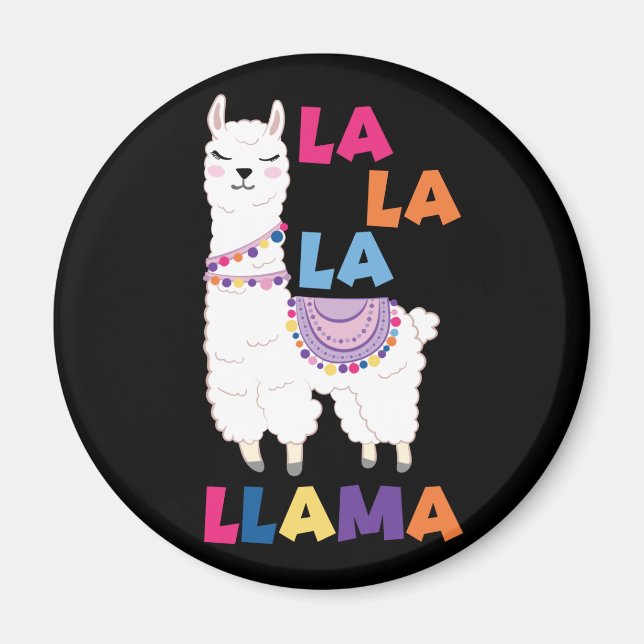 Imán La La La Llama - Canto gracioso Llama (Frente)